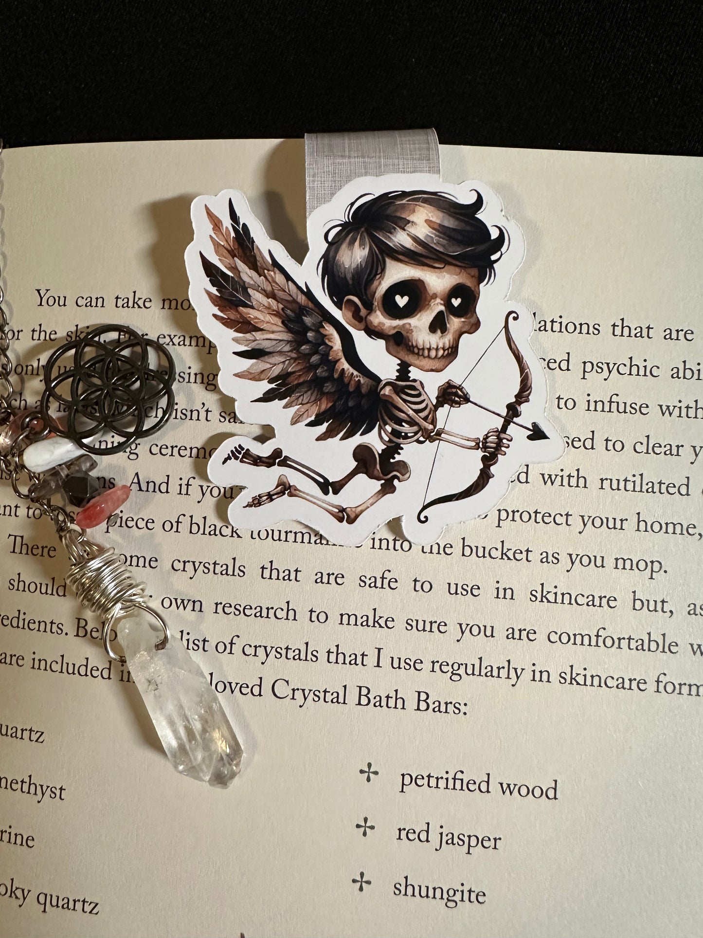 Hairy Skelly Cupid Magnetic Bookmark