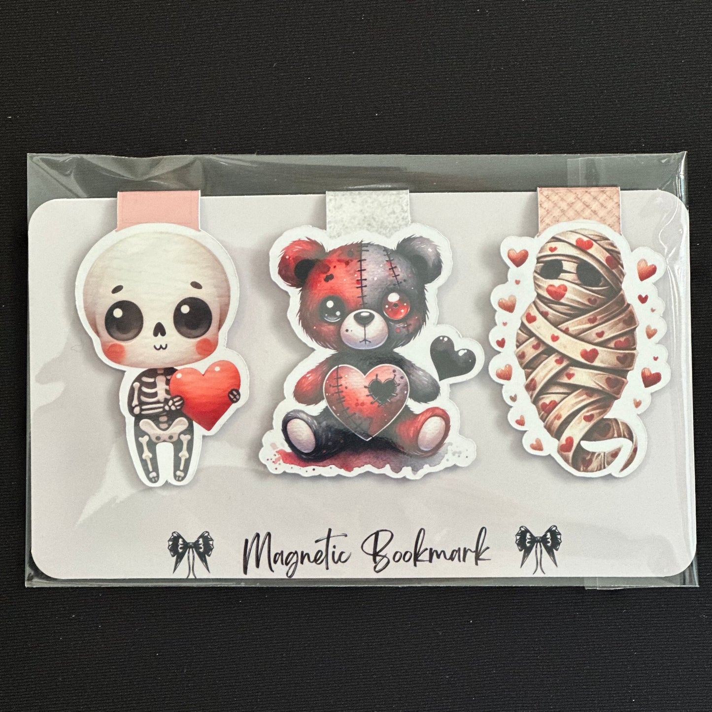 Valentine's Trio Magnetic Bookmarks