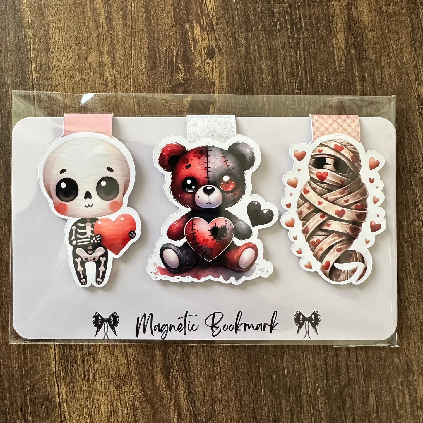 Valentine's Trio Magnetic Bookmarks