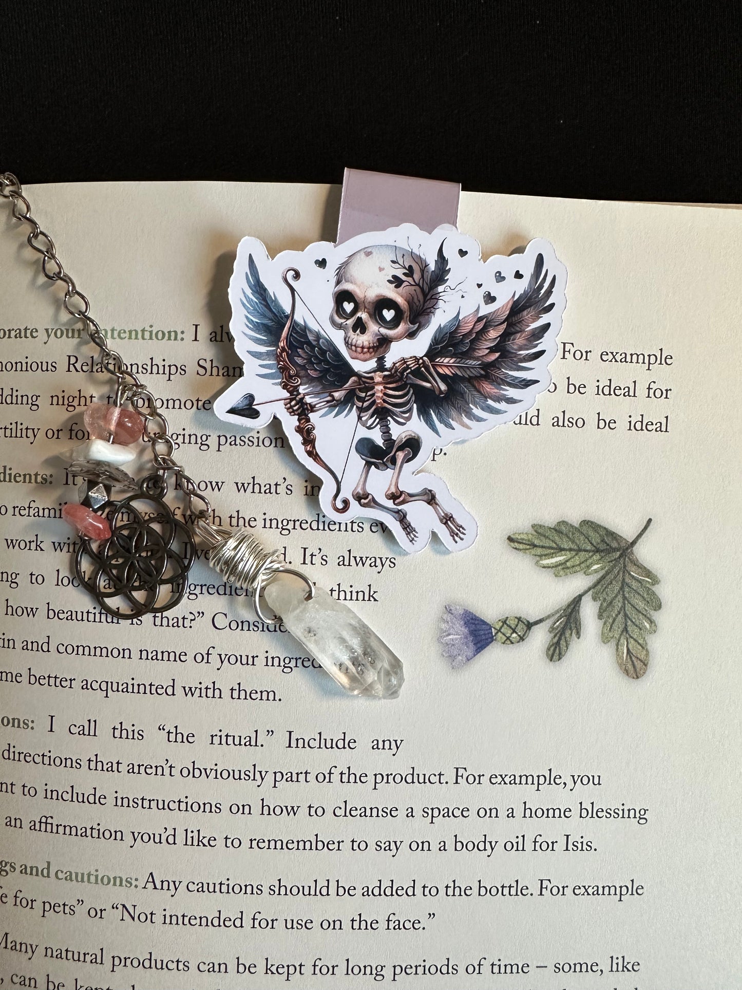 Skelly Cupid Magnetic Bookmark