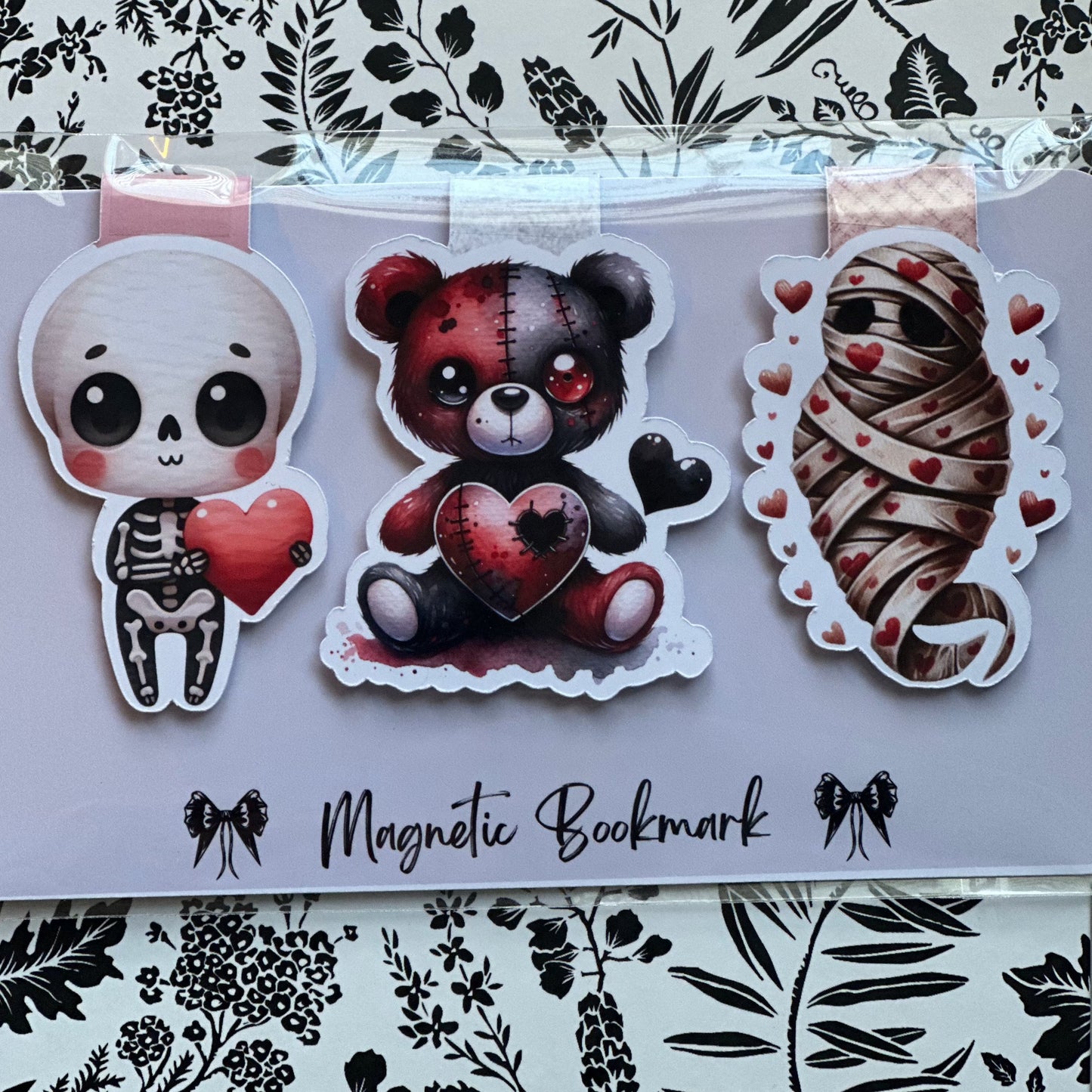 Valentine's Trio Magnetic Bookmarks