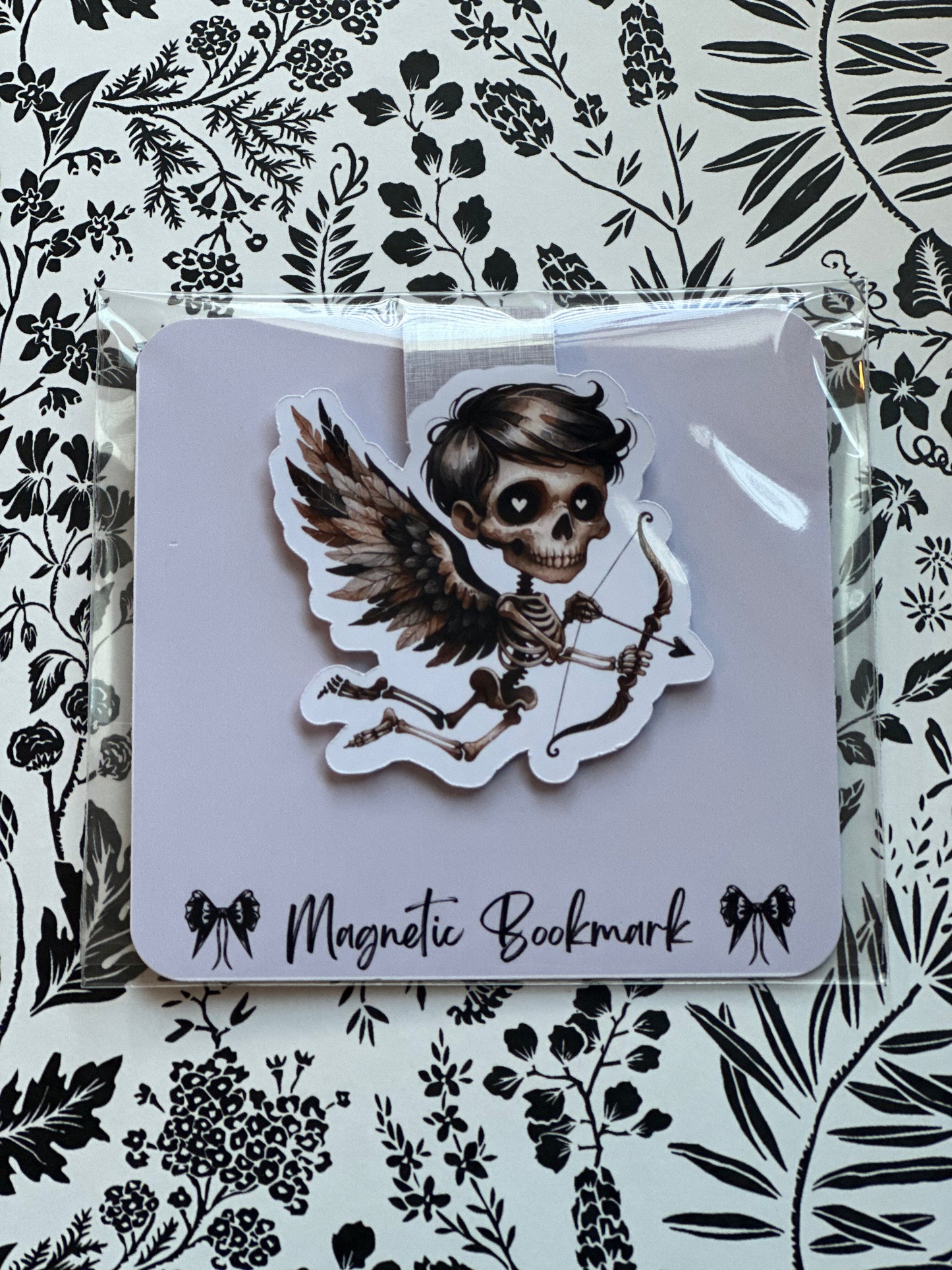 Hairy Skelly Cupid Magnetic Bookmark