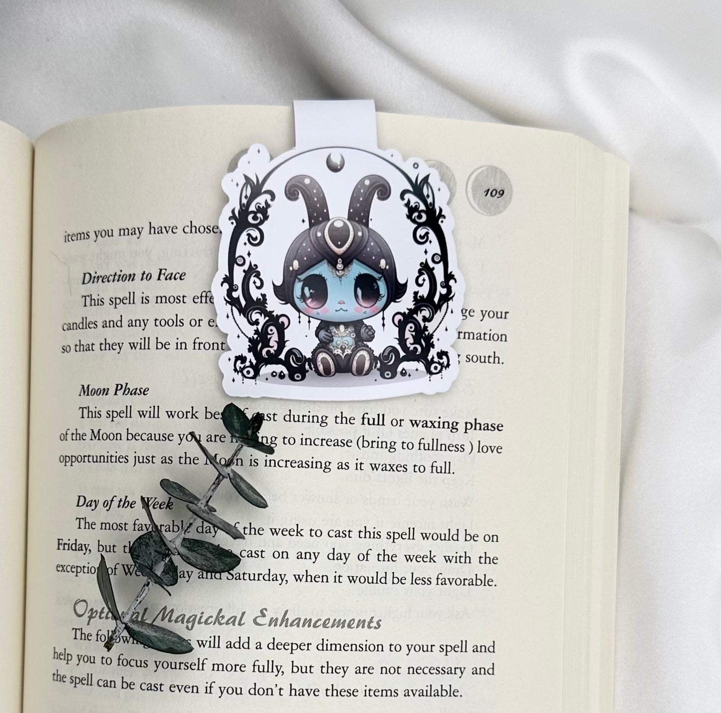 Mystic Bunny Magnetic Bookmark