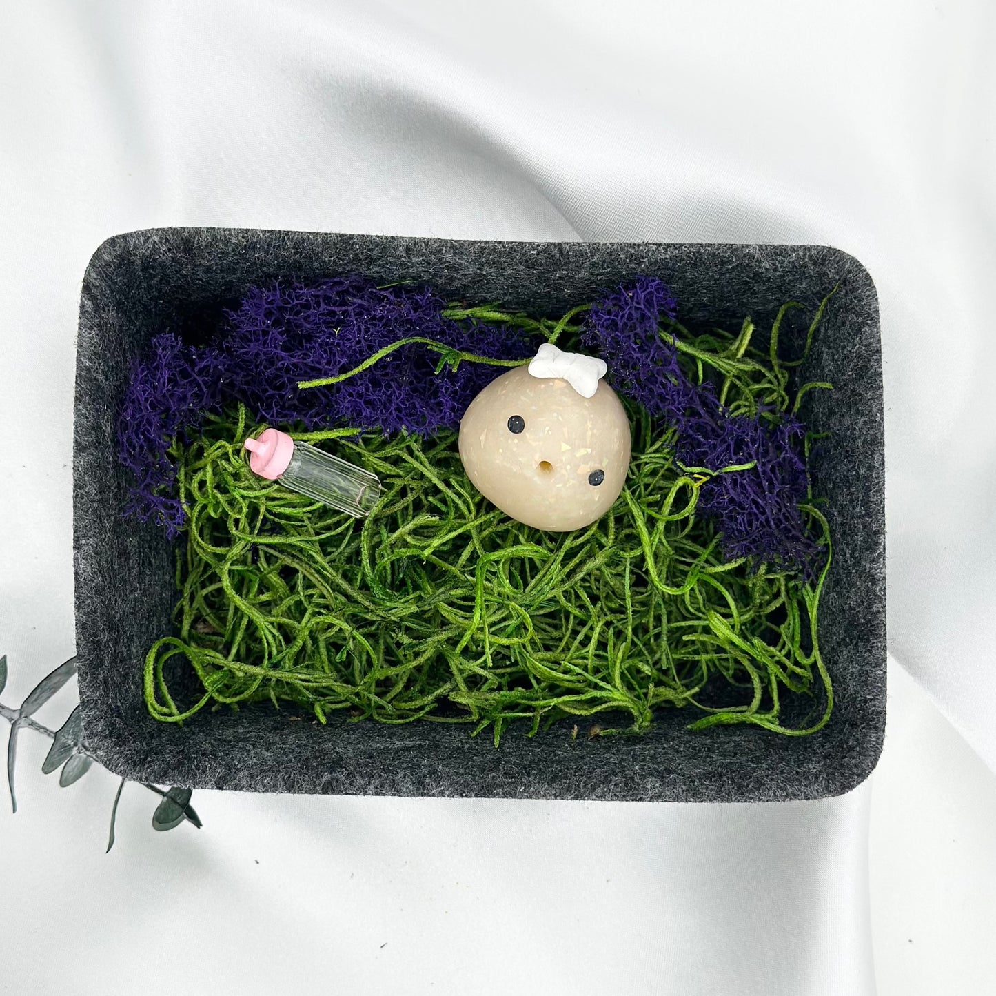 Baby Rock Pet Opalescent with Bow