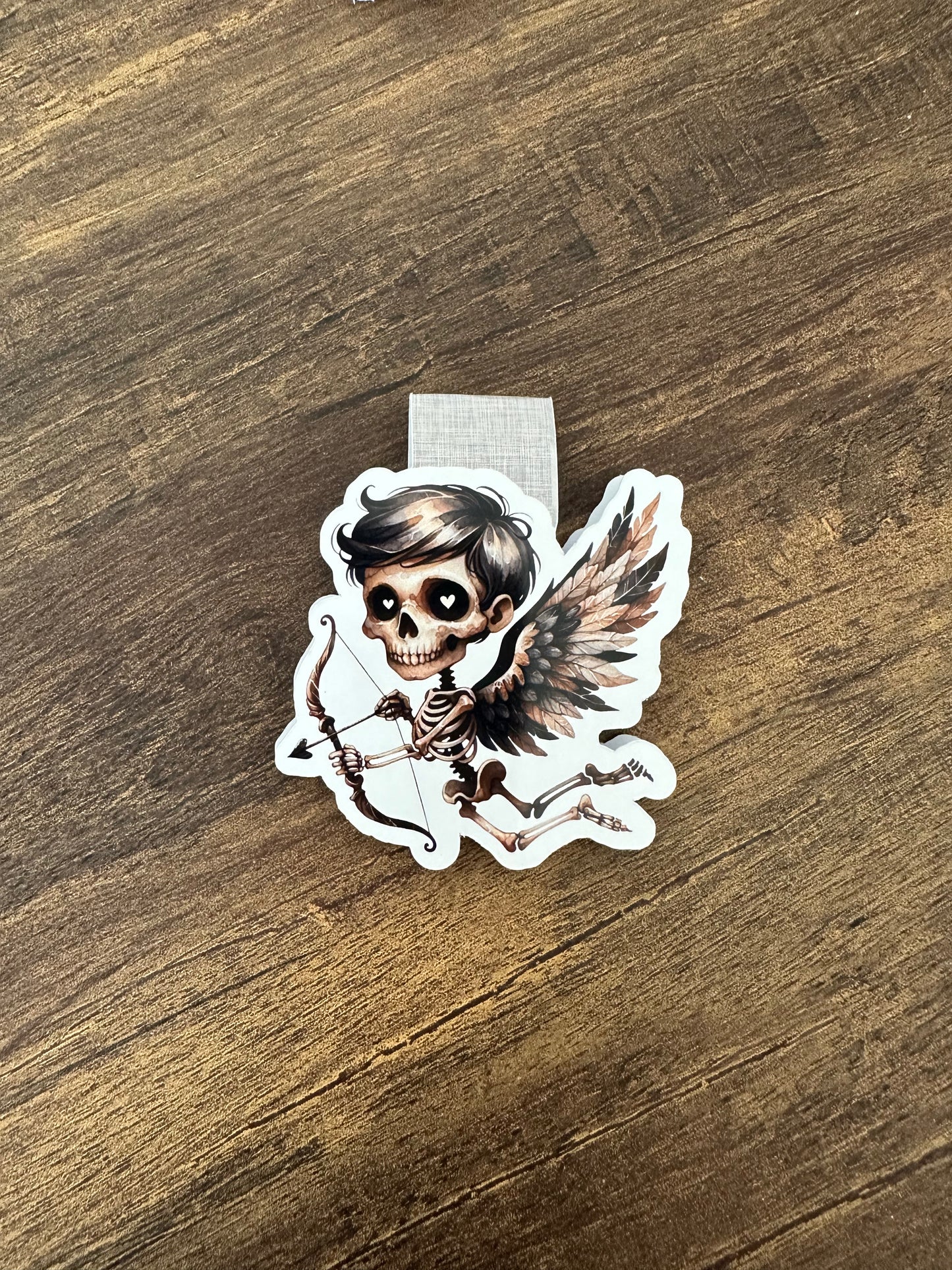 Hairy Skelly Cupid Magnetic Bookmark