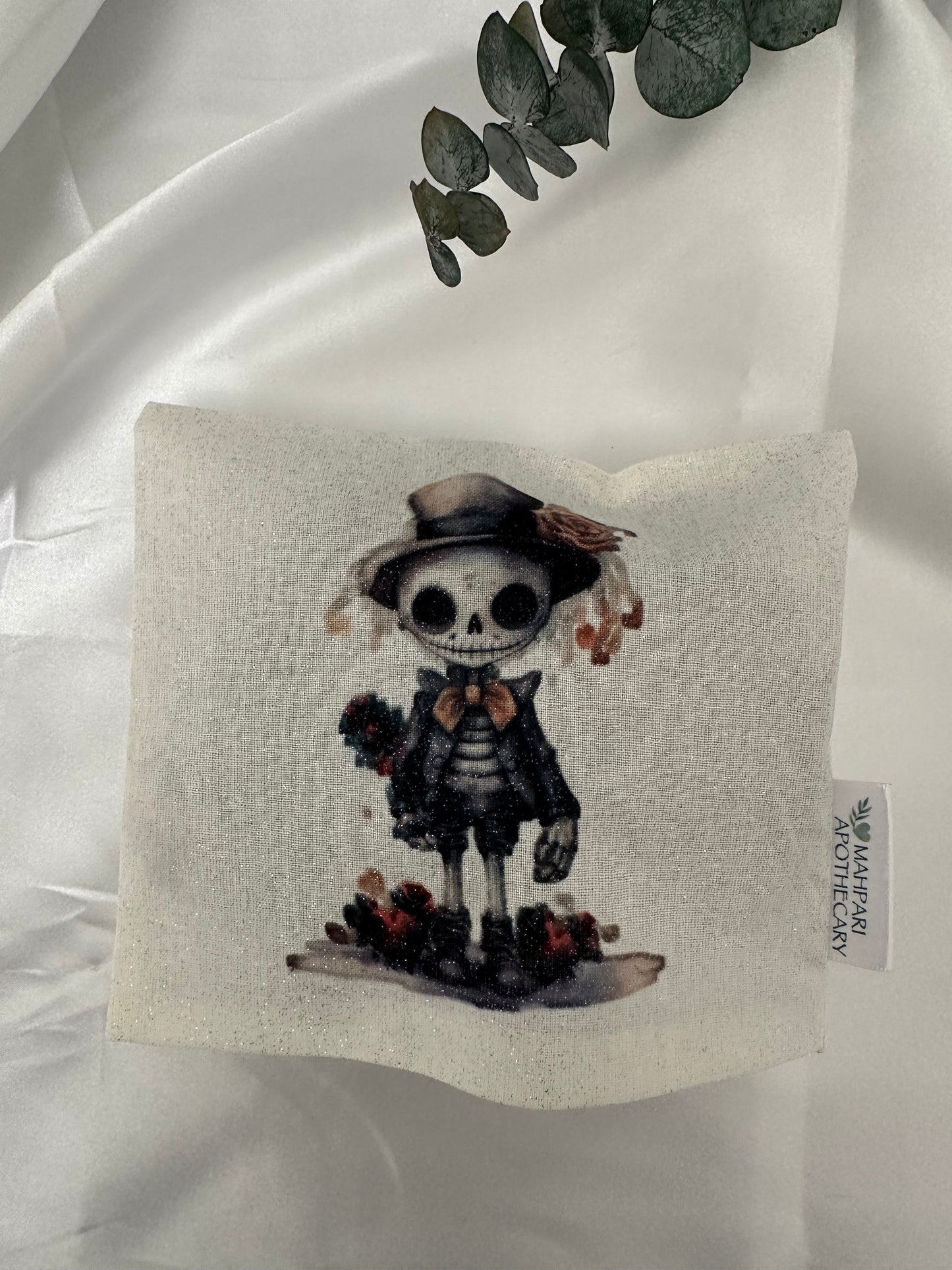 Skelly in Suit Aromatherapy Sack