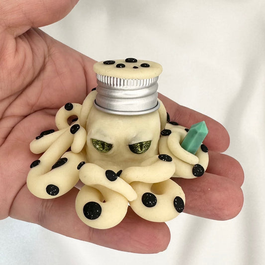 Mischievous Octopus Desk Pet Glow in Dark with Black Suckers